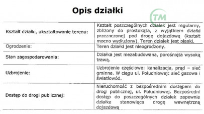 Działka Sprzedaż Żółwin Wschodnia