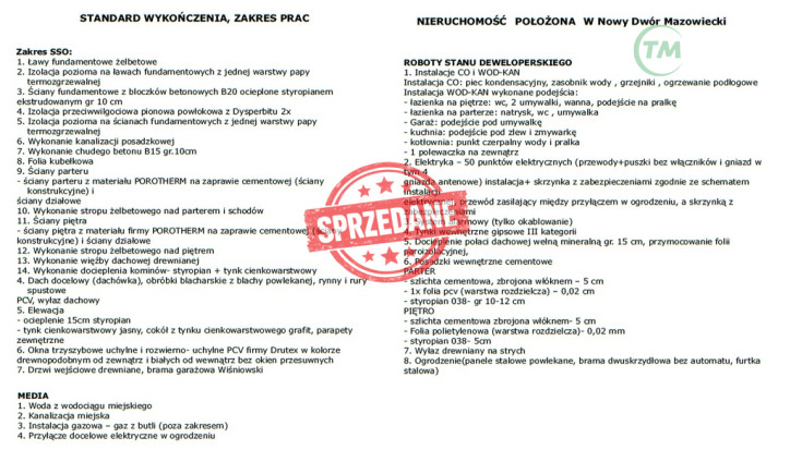 Dom Sprzedaż Nowy Dwór Mazowiecki Samorządowa 10