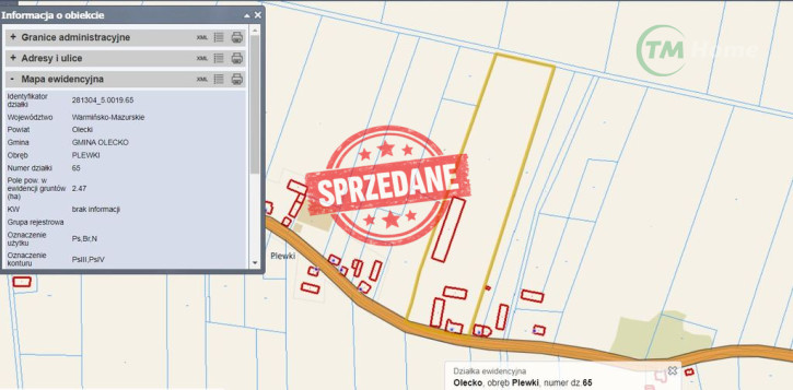 Działka Sprzedaż Plewki 15